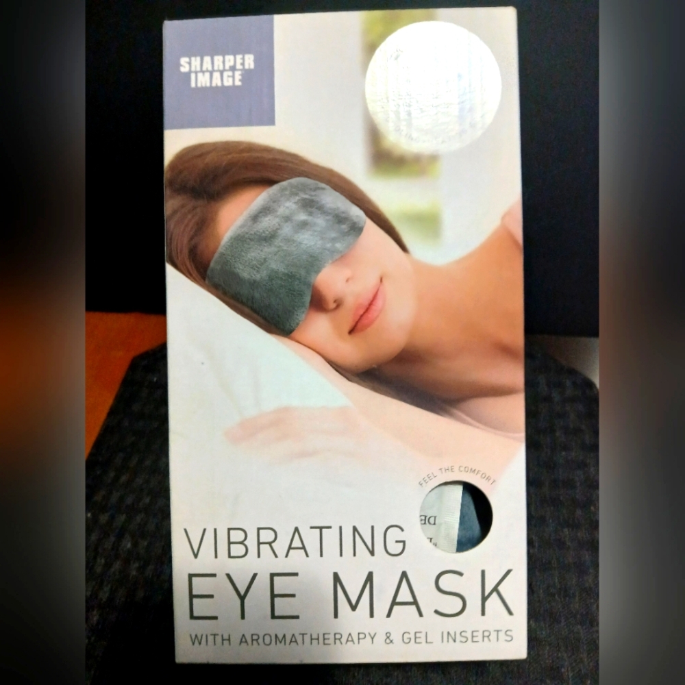 Sharper Image Vibrating Eye Mask Aromatherapy & Gel Inserts